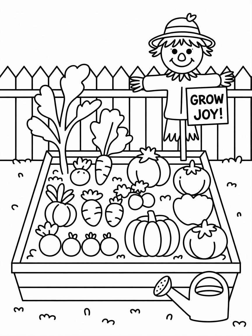 Allotment - Free Coloring Page