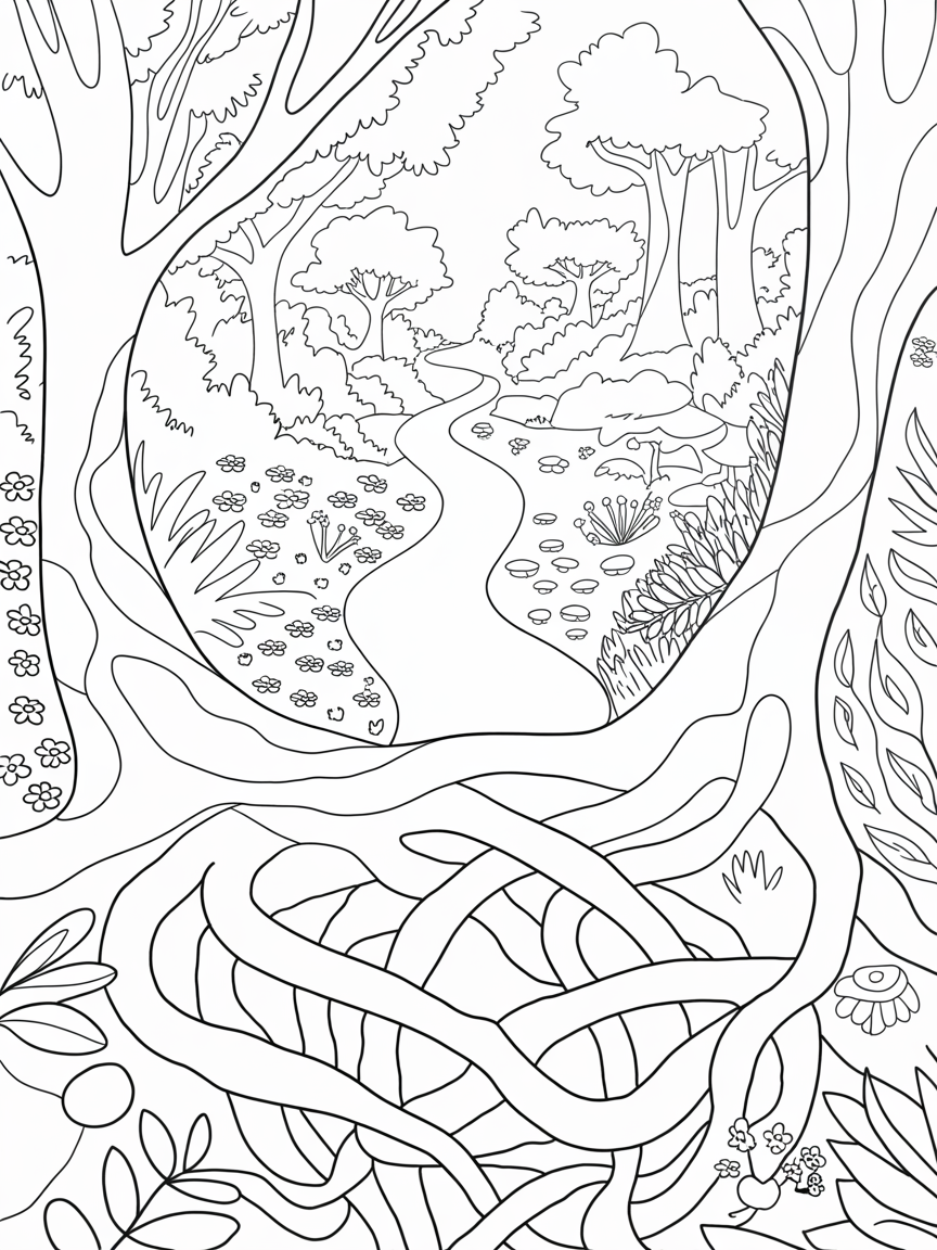 Feeling connected happy - Free Coloring Page