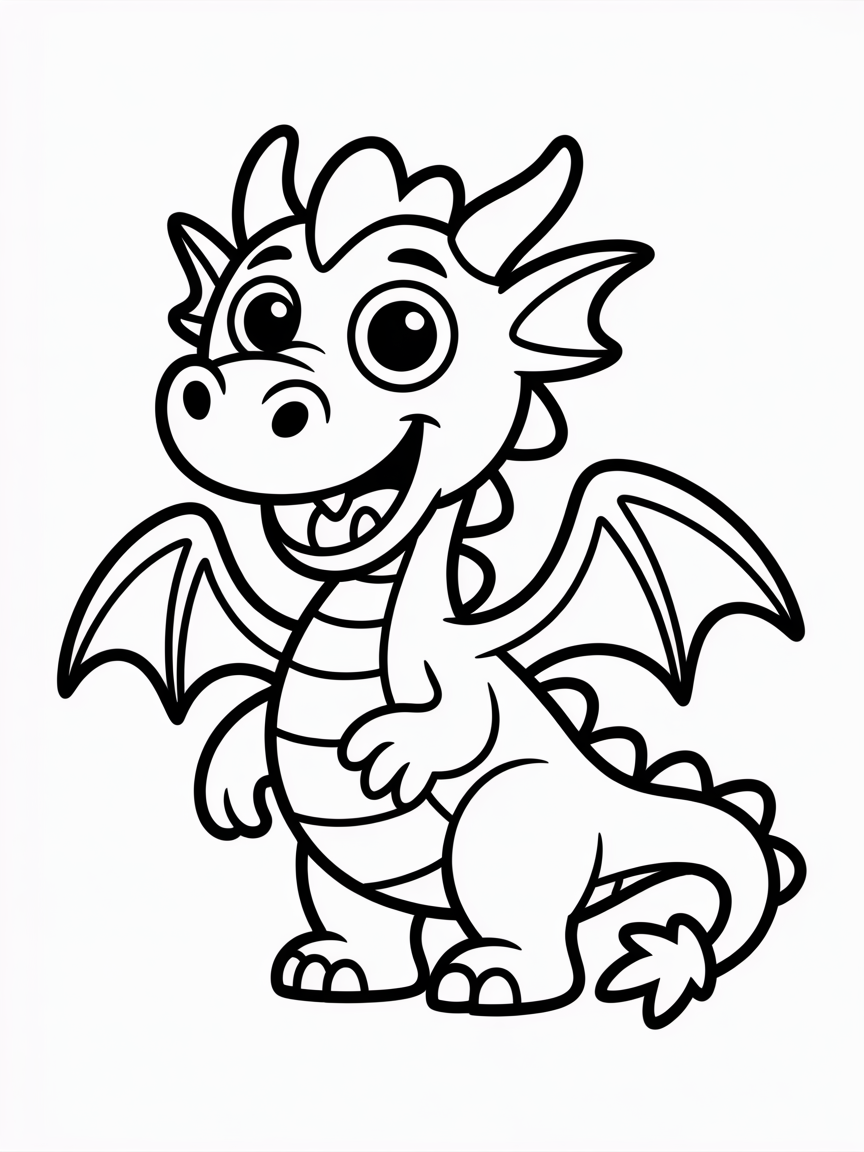 Mythical - Free Coloring Page