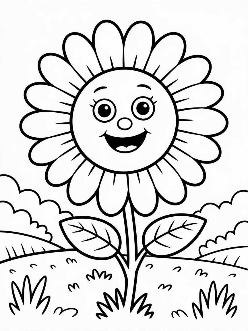 Poppy - Free Coloring Page