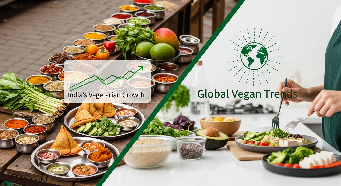 "Exploring the Rise of Vegetarianism: A Deep Dive into India's Influence and Global Vegan Trends"