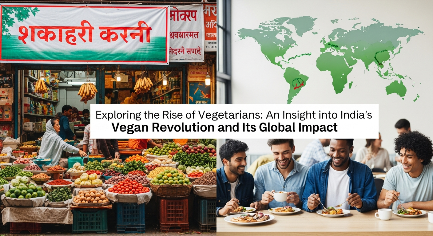 "Exploring the Rise of Vegetarians: An Insight into India's Vegan Revolution and Its Global Impact"