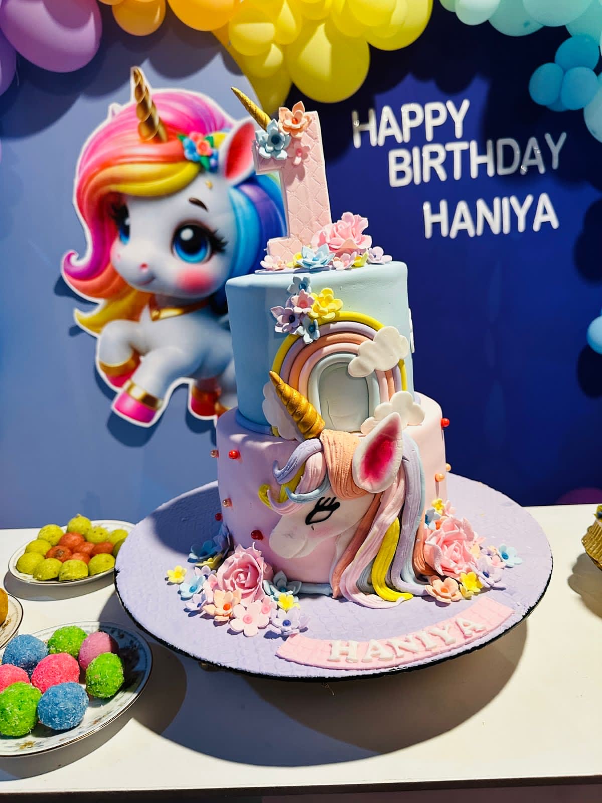 A vibrant gallery showcasing custom birthday cakes, thematic dessert tables, intricate cakesicles, decorated sugar cookies, and multi-tiered milestone cakes tailored for specialized events.