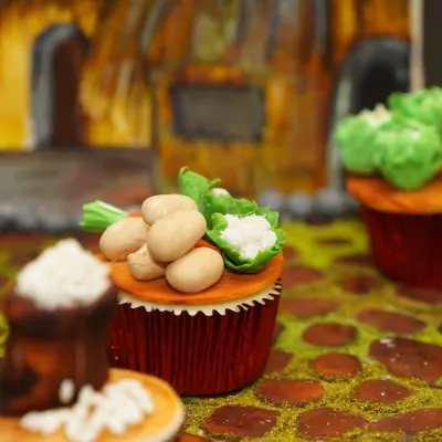 Traditional "Village Market" Storytelling Miniature Cupcake Display gallery 4