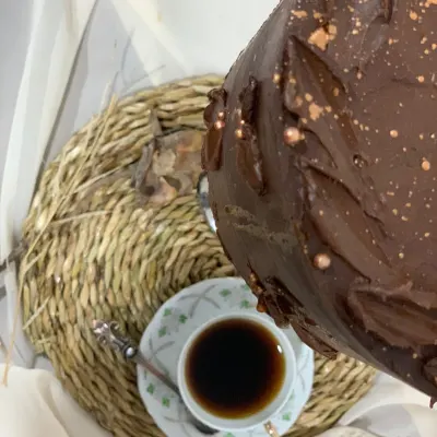Luxury Salted Caramel & Roasted Hazelnut Chocolate Gateau gallery 1