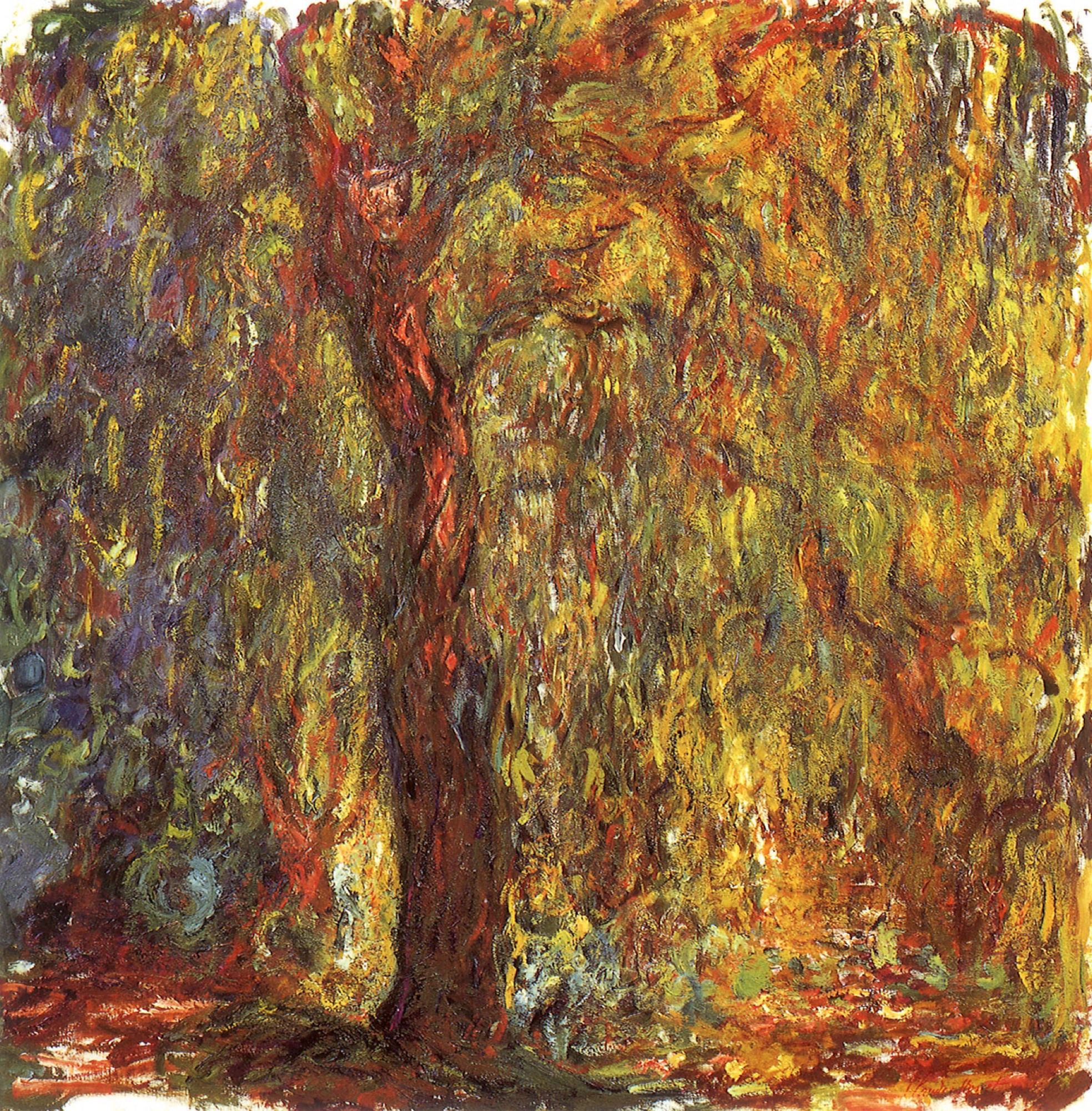 Saule pleureur de Claude Monet, sujet du lot Saule pleureur de la collection Schlumberger chez Sotheby's Paris