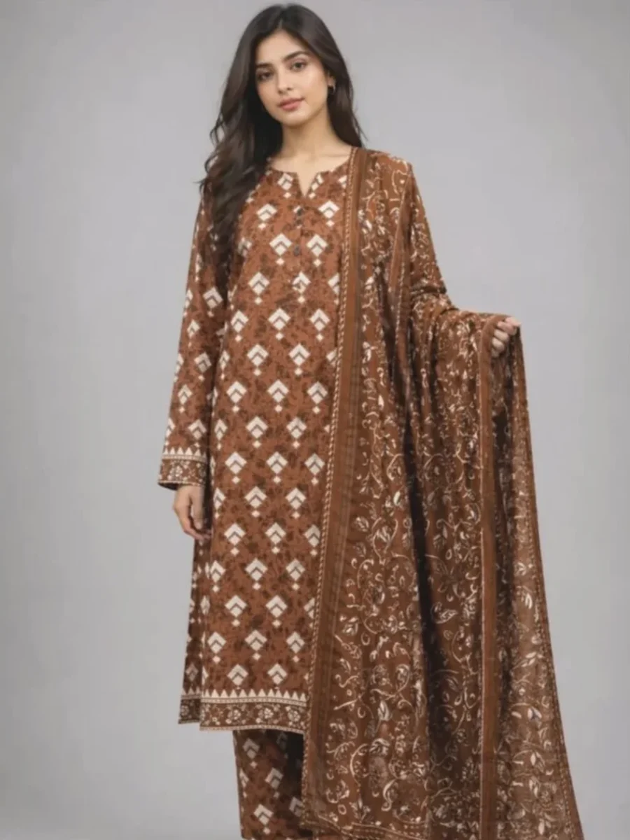 BEECHTREE MORE-BAGH KHADDAR -2026 vol.1 (Brown)