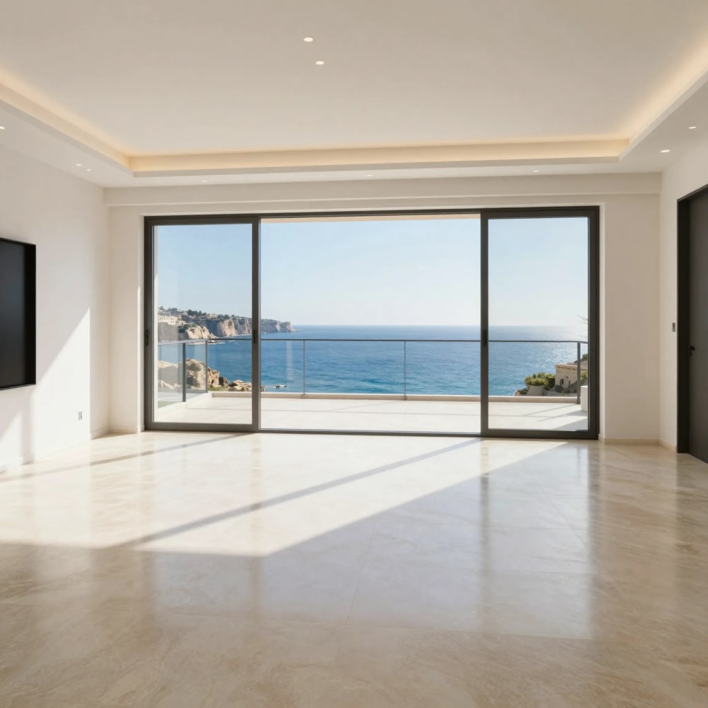 Magnificent Seafront 200 sqm 3-Bedroom Apartment with Stunning Sea Views in Qui-Si-Sana — Sliema, Malta