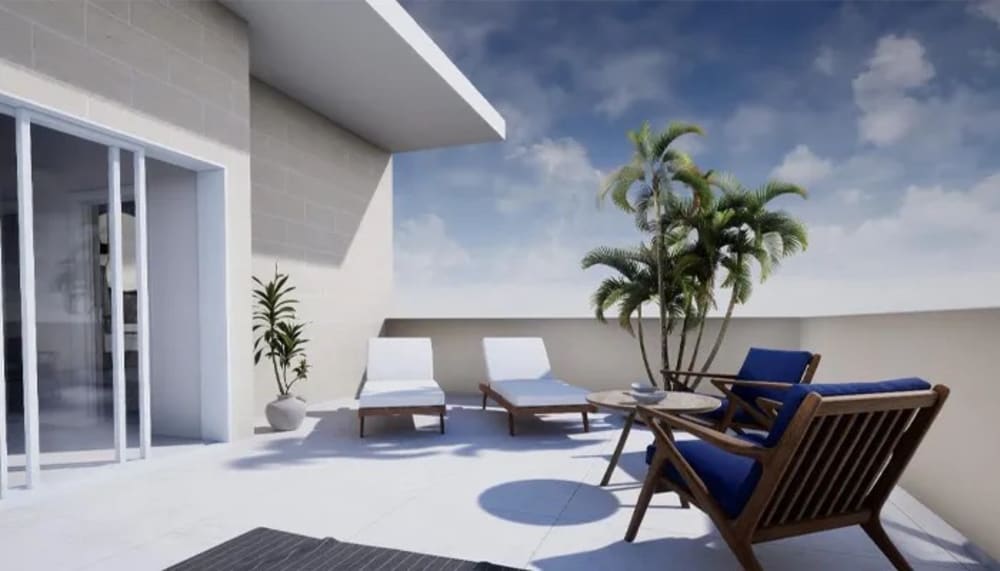Elegant Shell-Form 3-Bedroom Townhouse with A Pool & Garage in Pieta — Pieta, Malta