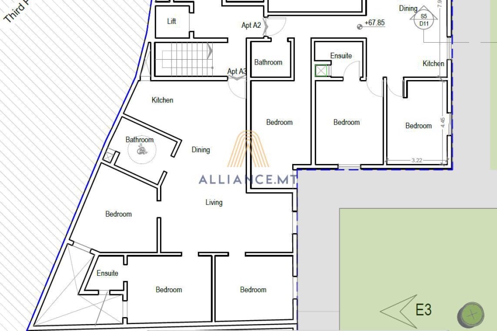 3 Bedroom Apartment for Sale in Ghaxaq — Ghaxaq, Malta
