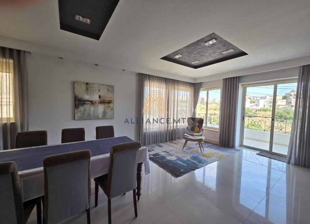 3 Bedroom Maisonette (1st Floor) for Rent in St Julian's San Giljan — St Julian's San Giljan, Malta