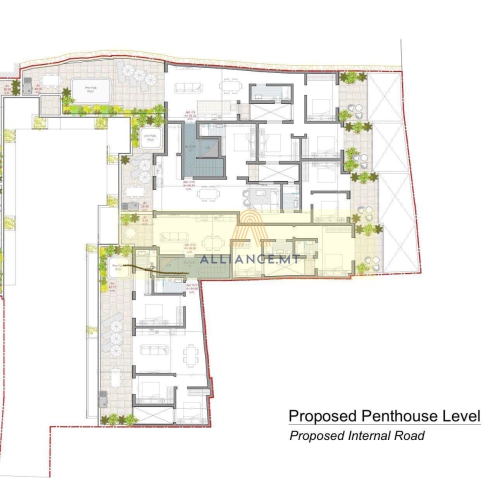 2 Bedroom Penthouse for Sale in Birzebbuga — Birzebbuga, Malta