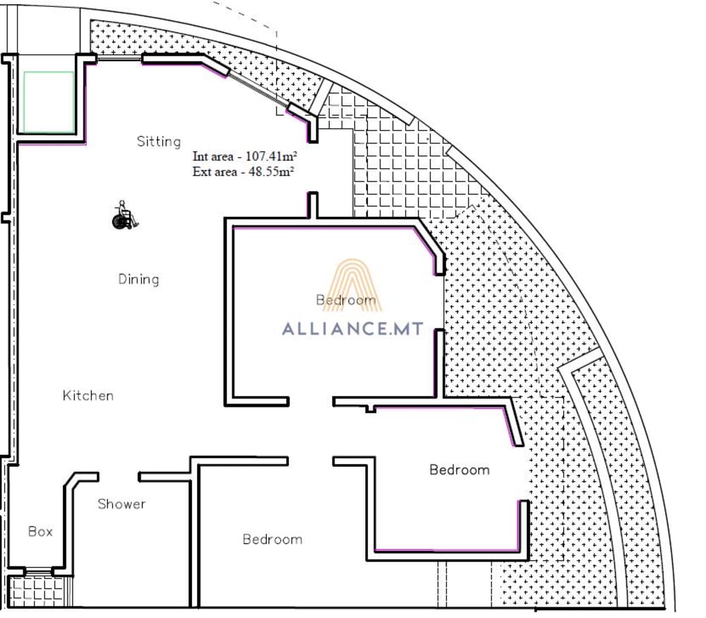3 Bedroom Maisonette (Ground Floor) for Sale in Naxxar — Naxxar, Malta