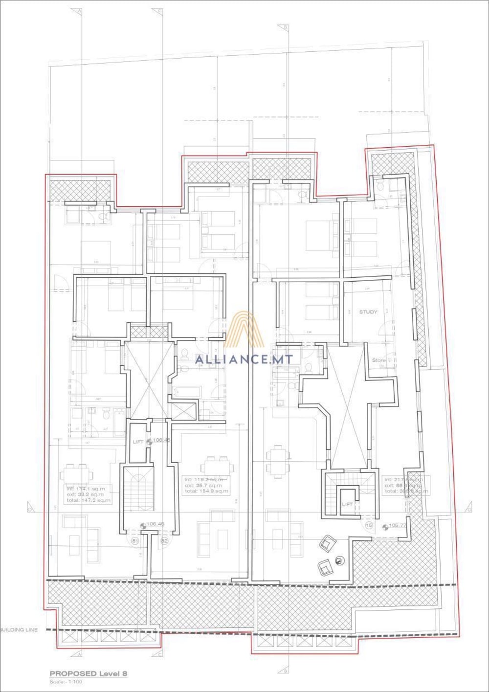 3 Bedroom Penthouse for Sale in St Julian's San Giljan — St Julian's San Giljan, Malta