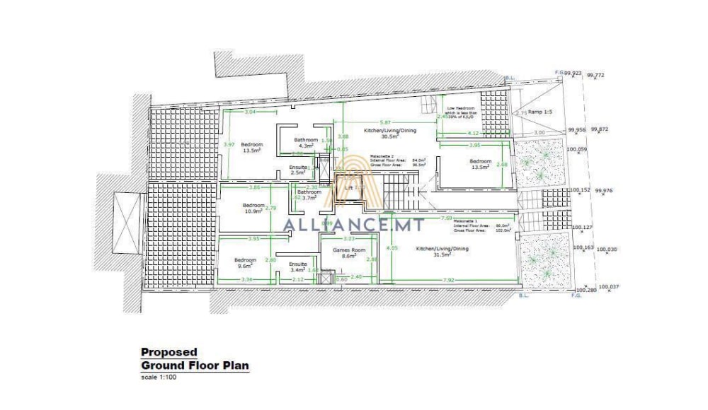 2 Bedroom Maisonette (Ground Floor) for Sale in Pieta — Pieta, Malta