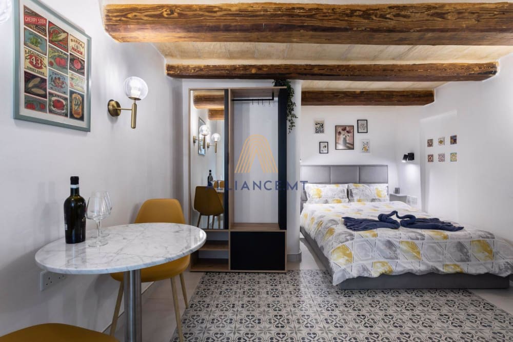 1 Bedroom Maisonette (Studio) for Rent in Valletta — Valletta, Malta