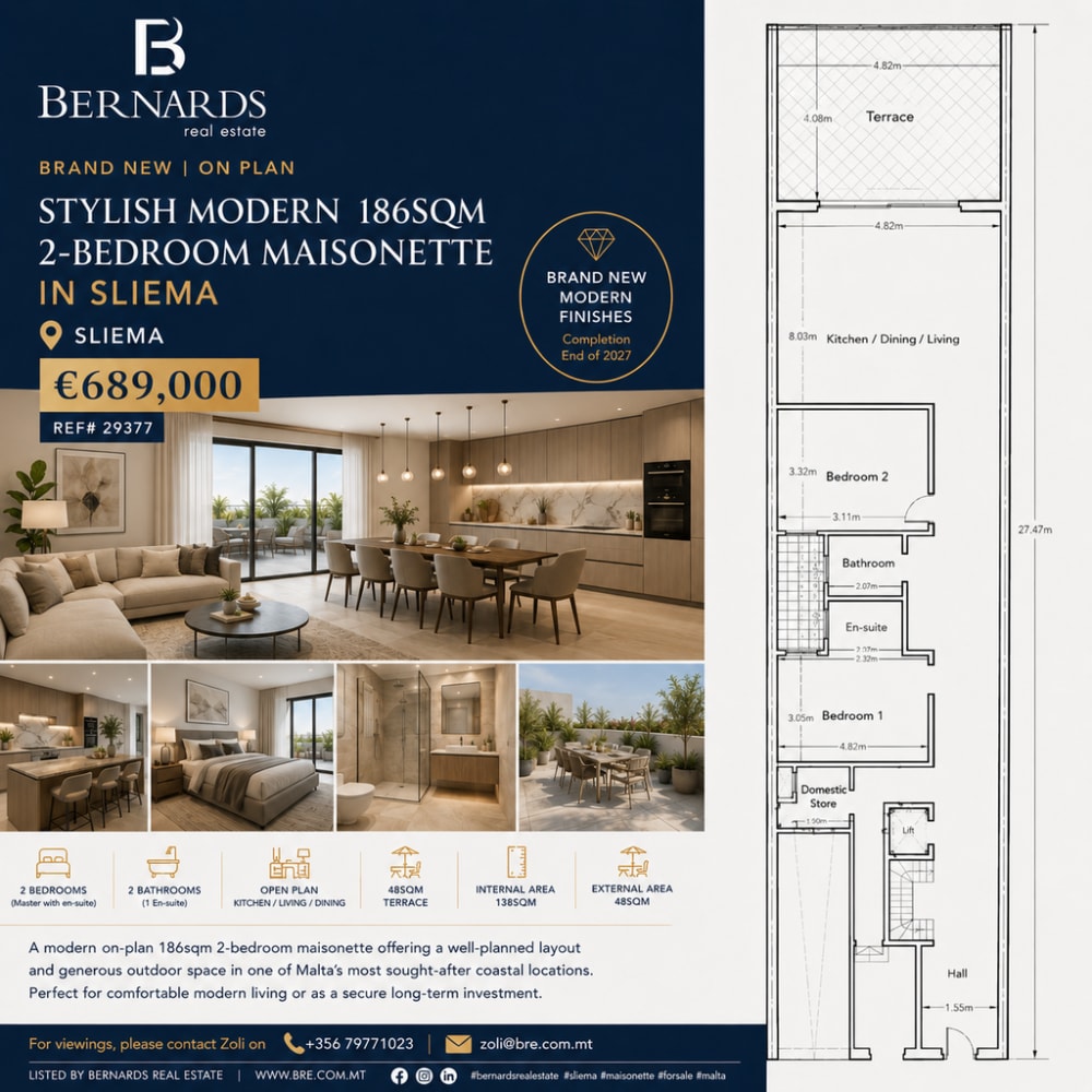 Sliema Maisonette — Sliema, Malta