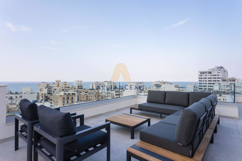 4 Bedroom Penthouse for Rent in Sliema — Sliema, Malta
