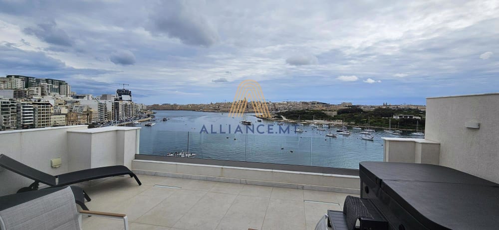 1 Bedroom Penthouse for Rent in Sliema — Sliema, Malta
