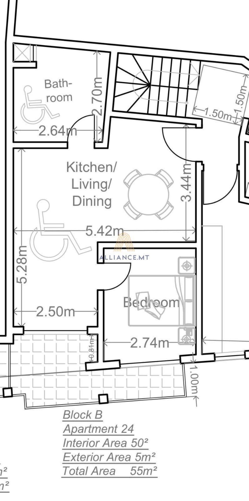 1 Bedroom Apartment for Sale in San Gwann — San Gwann, Malta