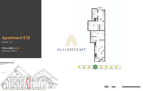 1 Bedroom Maisonette (Studio) for Sale in Msida — Msida, Malta