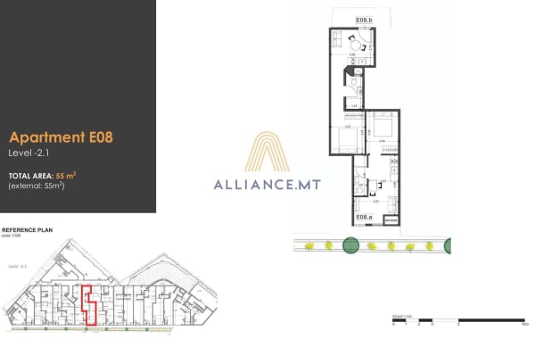 1 Bedroom Maisonette (Studio) for Sale in Msida — Msida, Malta