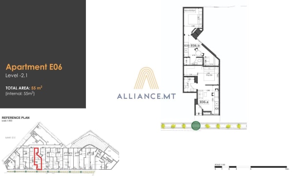 1 Bedroom Maisonette (Studio) for Sale in Msida — Msida, Malta