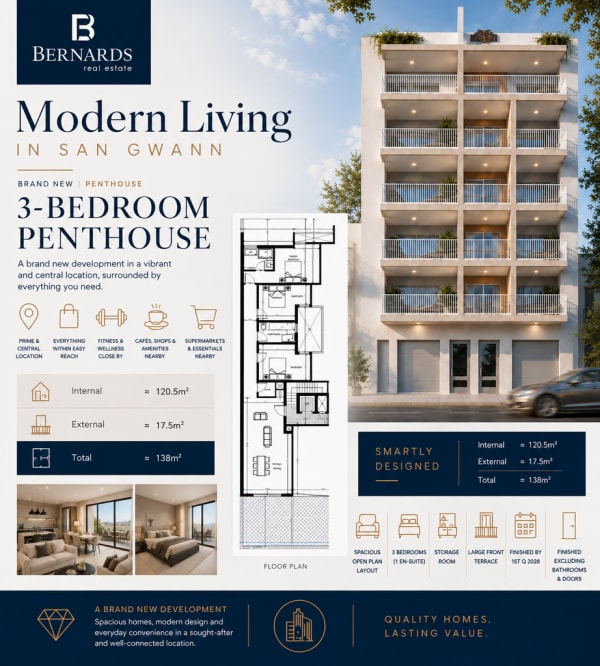 San Gwann Penthouse — San Gwann, Malta