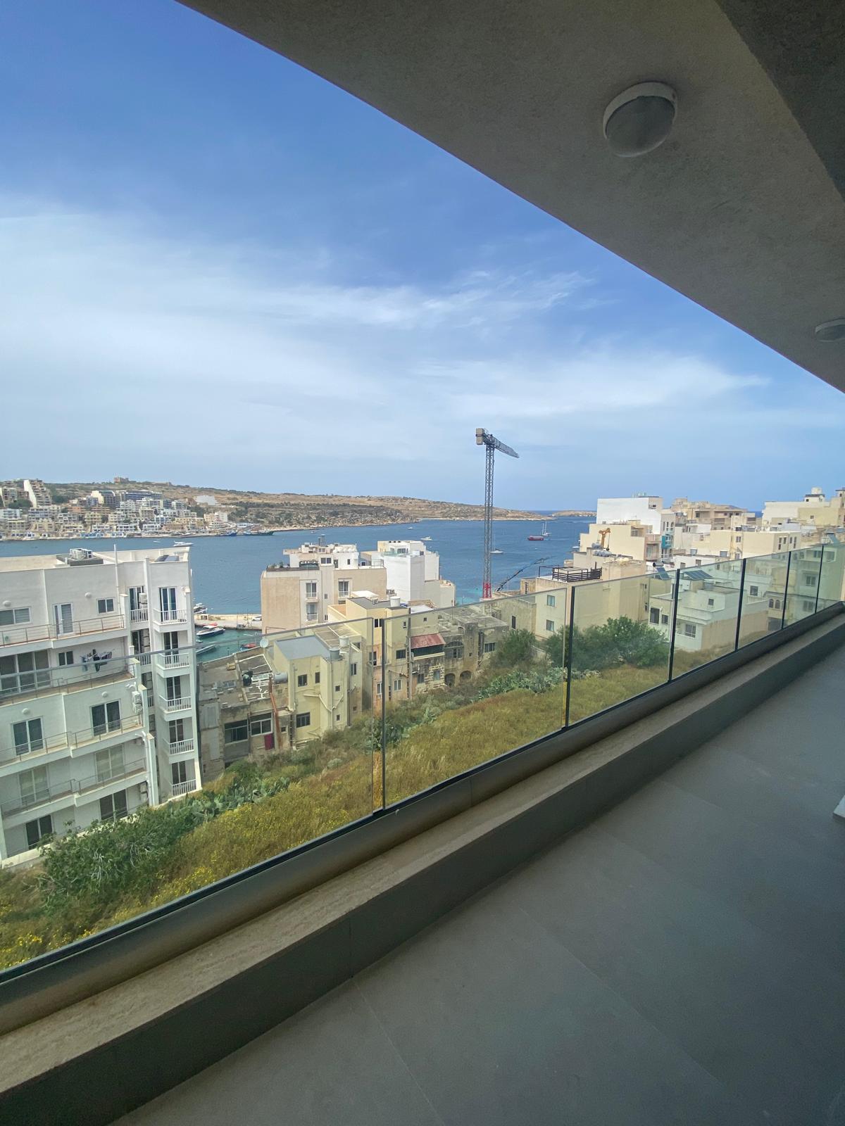 Modern Seafront 3-Bedroom Apartment with Stunning Views in Xemxija