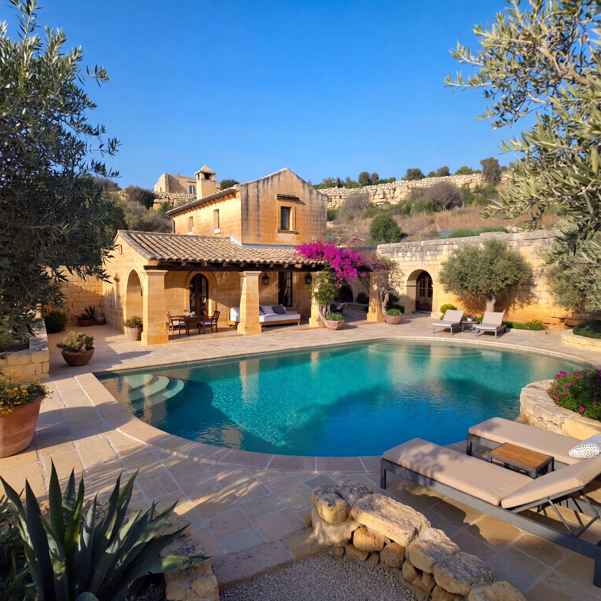 Majestic Freehold 4400 sqm Farmhouse with Approved Plans & Pool in Madliena