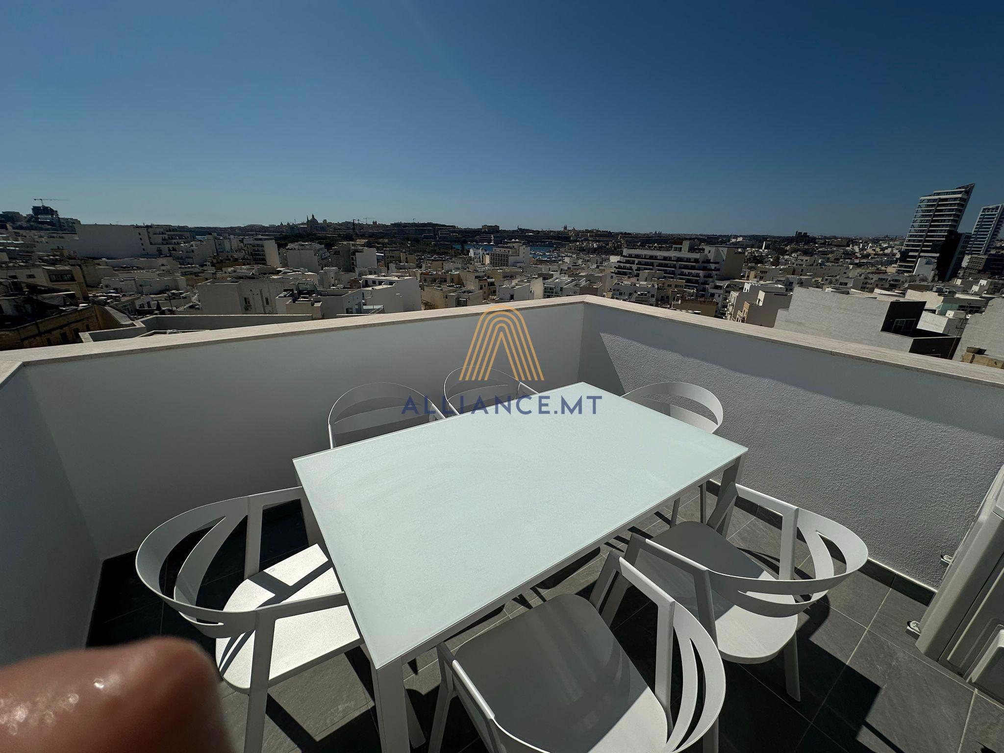 2 Bedroom Penthouse for Rent in Gzira — Gzira, Malta — photo 4