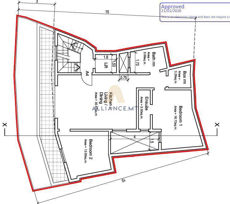 2 Bedroom Penthouse for Sale in Siggiewi [SPTH664676]