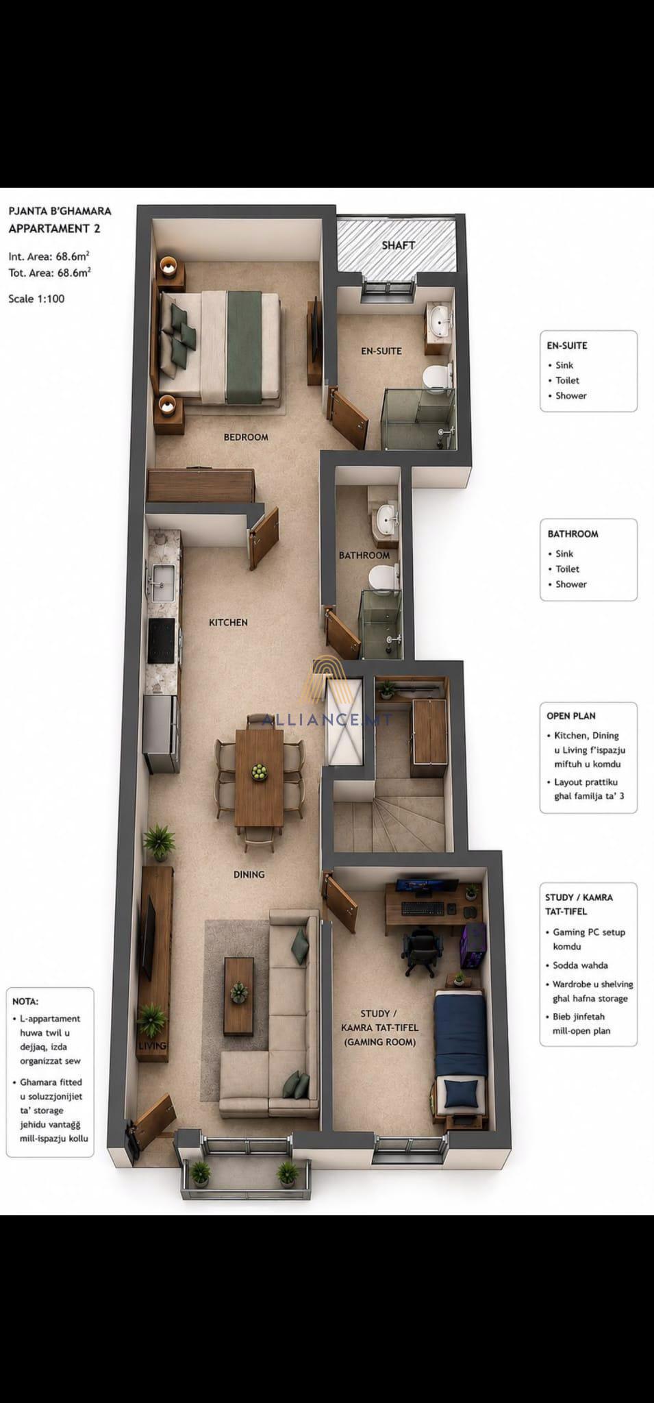 2 Bedroom Apartment for Sale in Gzira [SAPT667303]