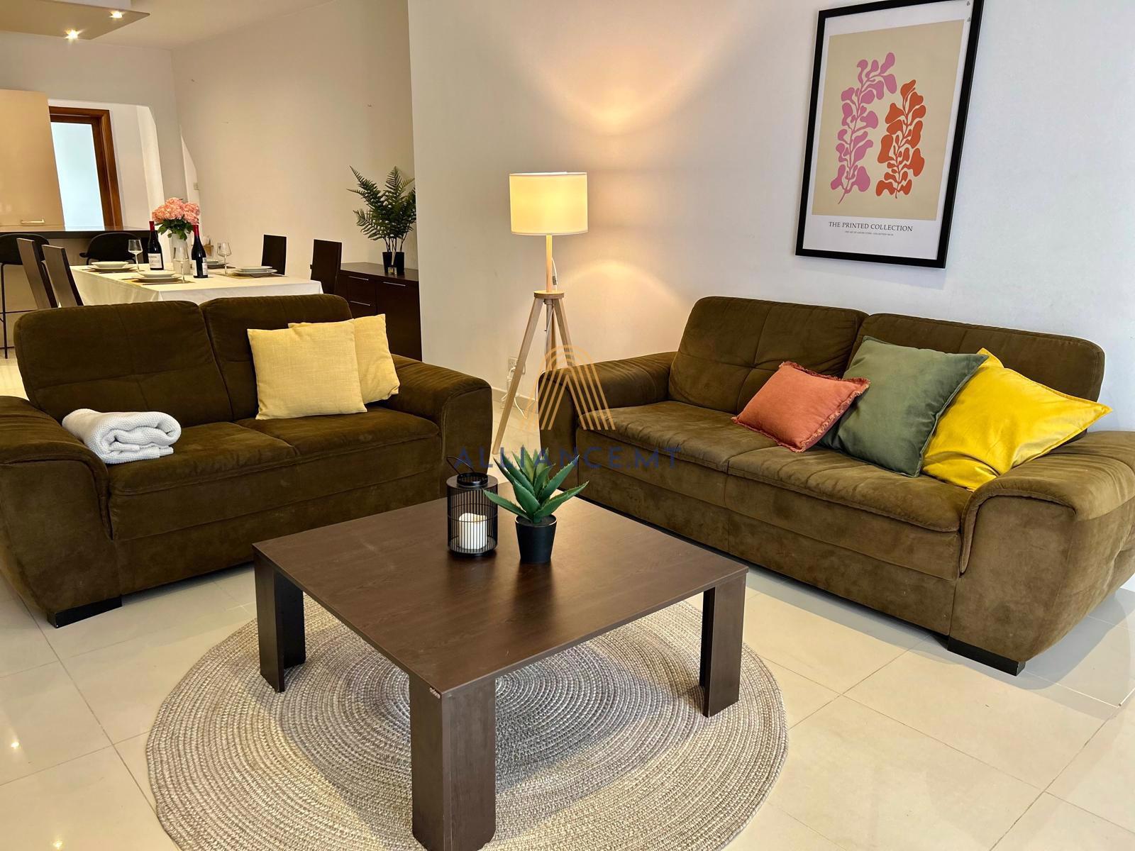3 Bedroom Apartment for Rent in St Julian's San Giljan — St Julian's San Giljan, Malta — photo 2