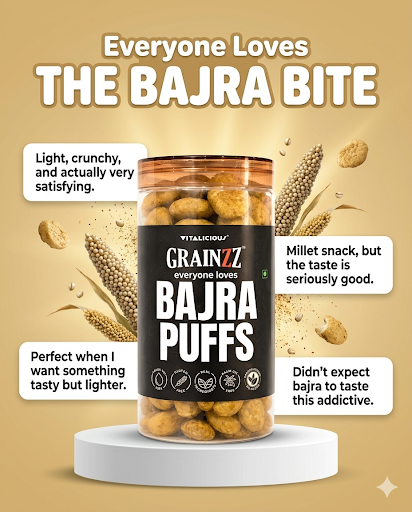 Bajra Puffs (Smoky Barbeque)