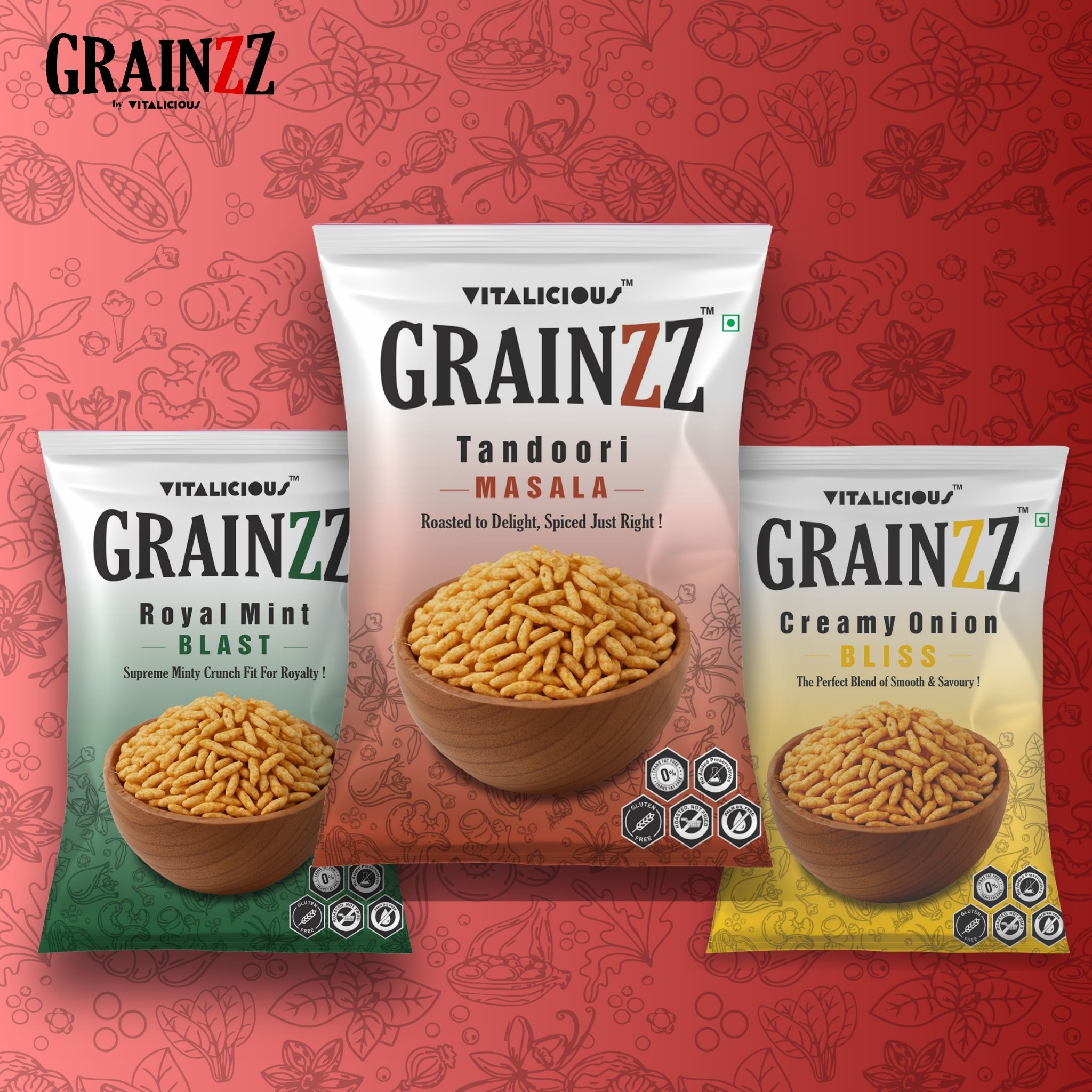 Puffed Rice Combo – 2 of Each Flavour