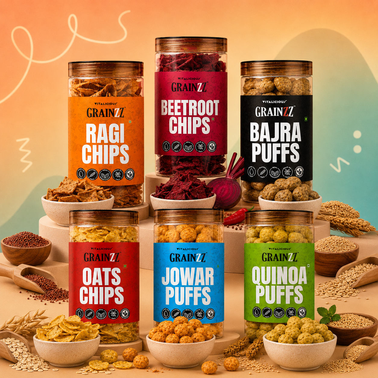 Grainzz Complete 6-Jar