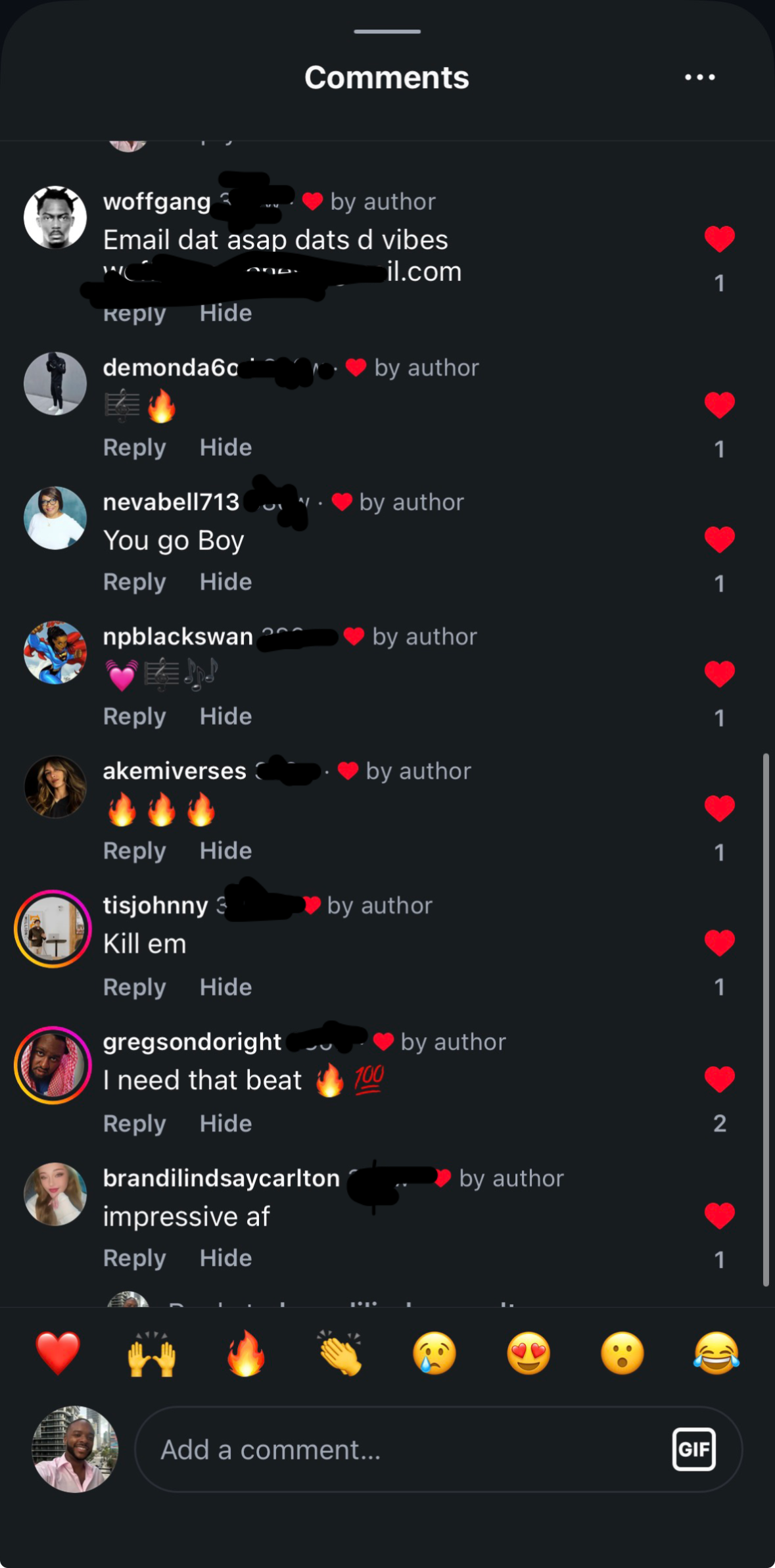 Artist DM testimonial