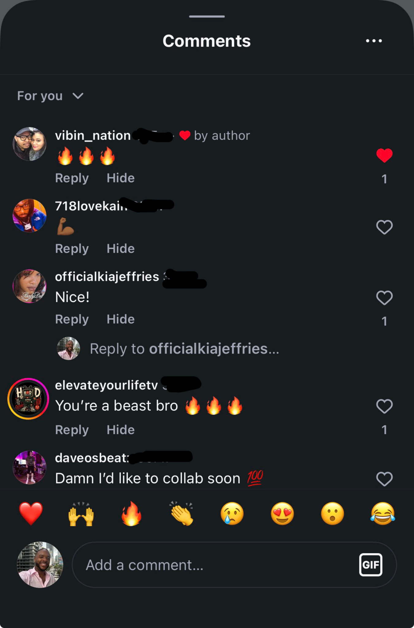 Artist DM testimonial