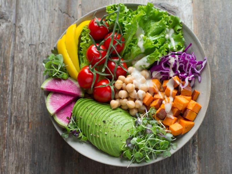Quinoa Power Bowl with Tahini Dressing