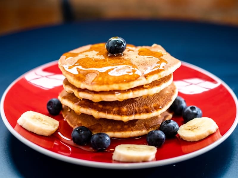 Fluffy Blueberry Pancakes