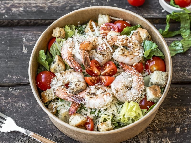 Caesar Salad with Homemade Croutons