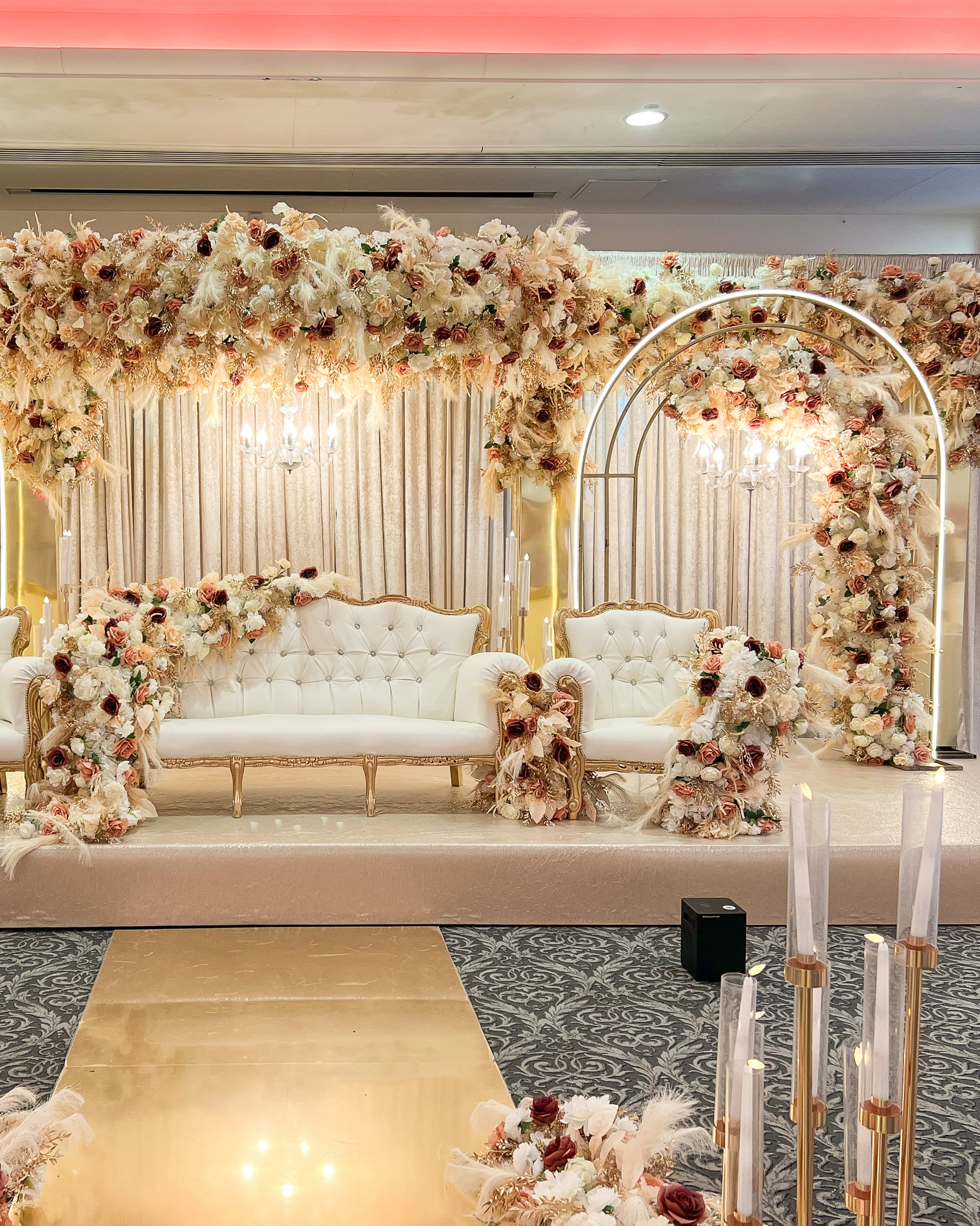 Asian wedding decor and stage styling London by Grand Affairs