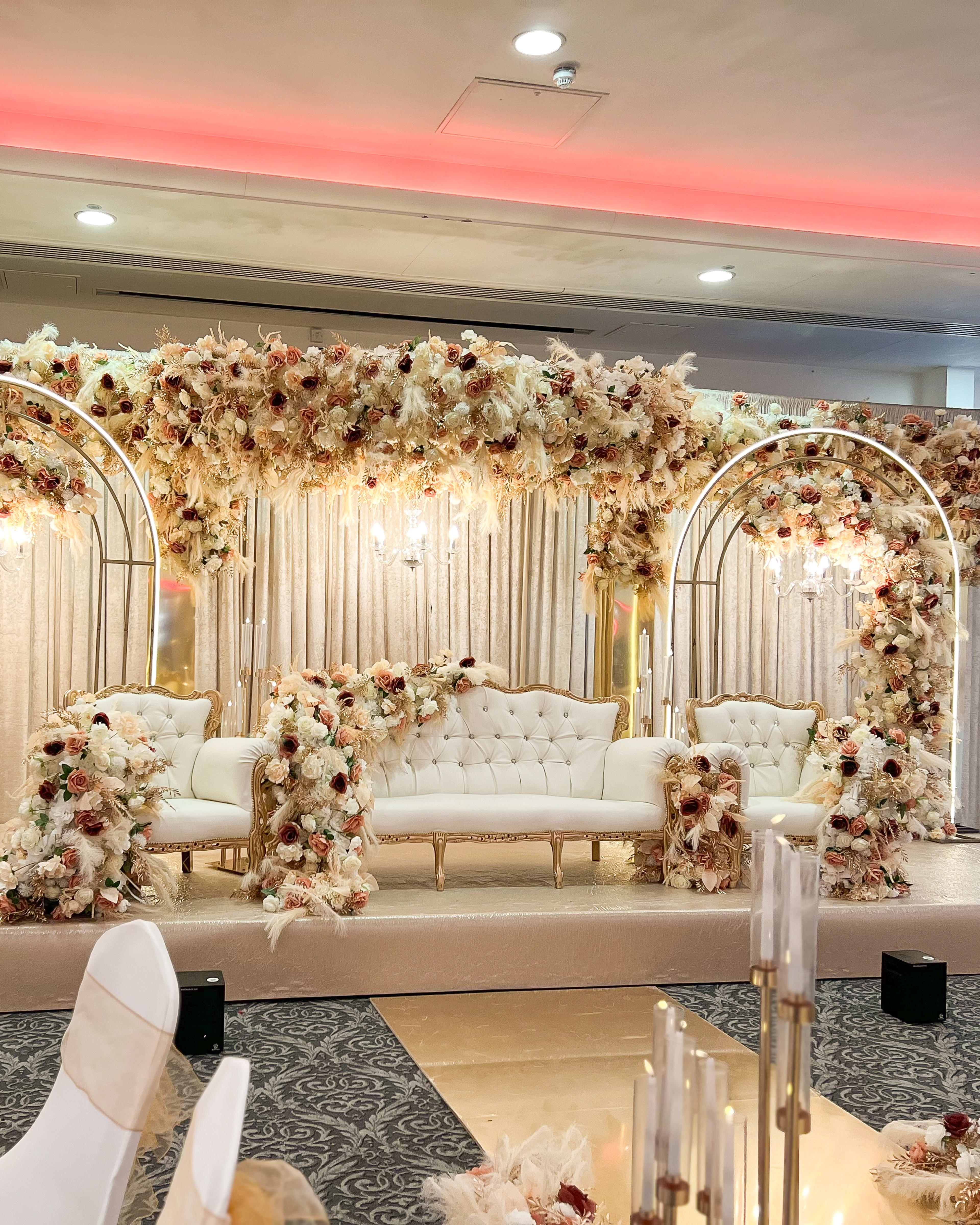 Asian wedding decor and stage styling London by Grand Affairs