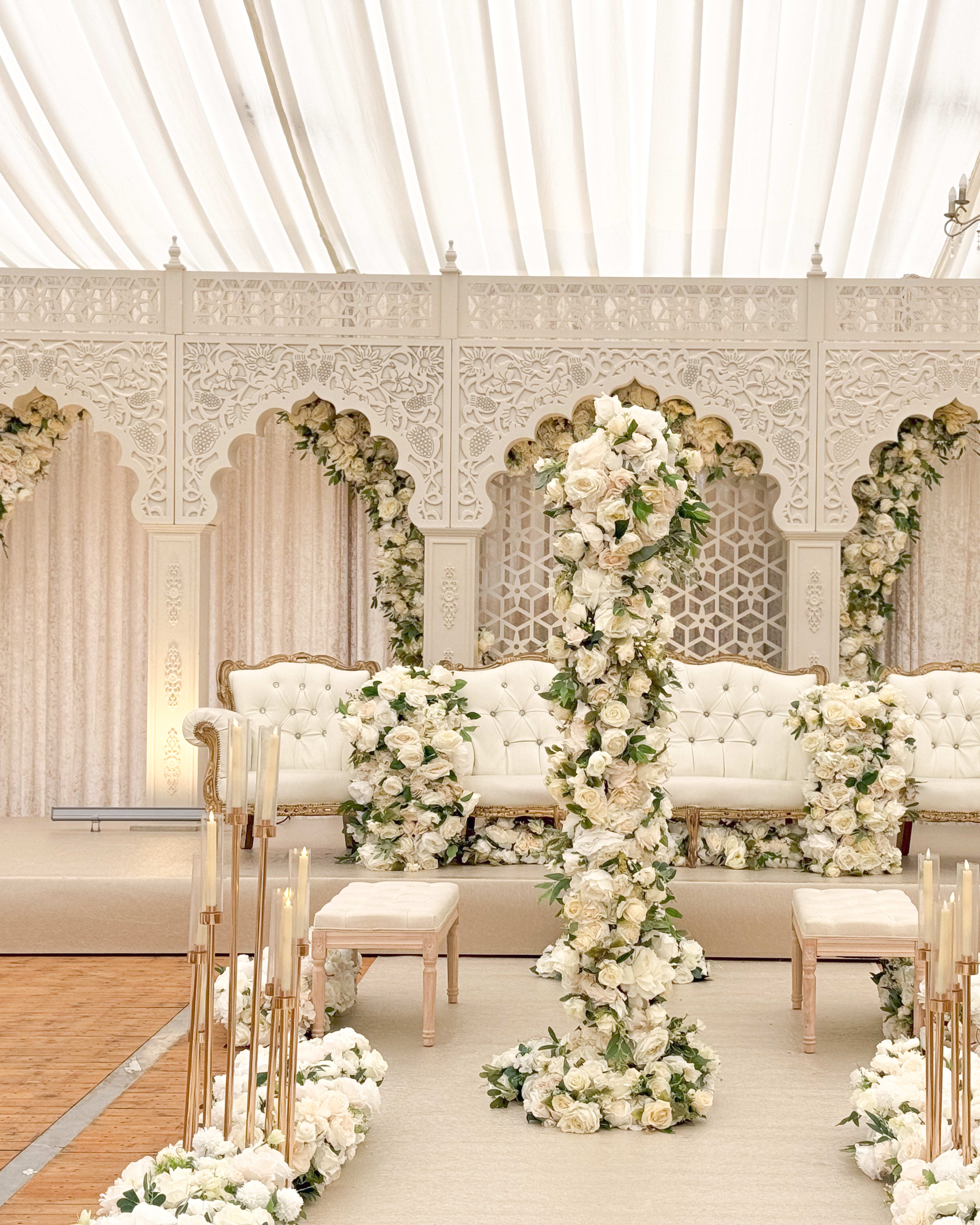 Asian wedding decor and stage styling London by Grand Affairs