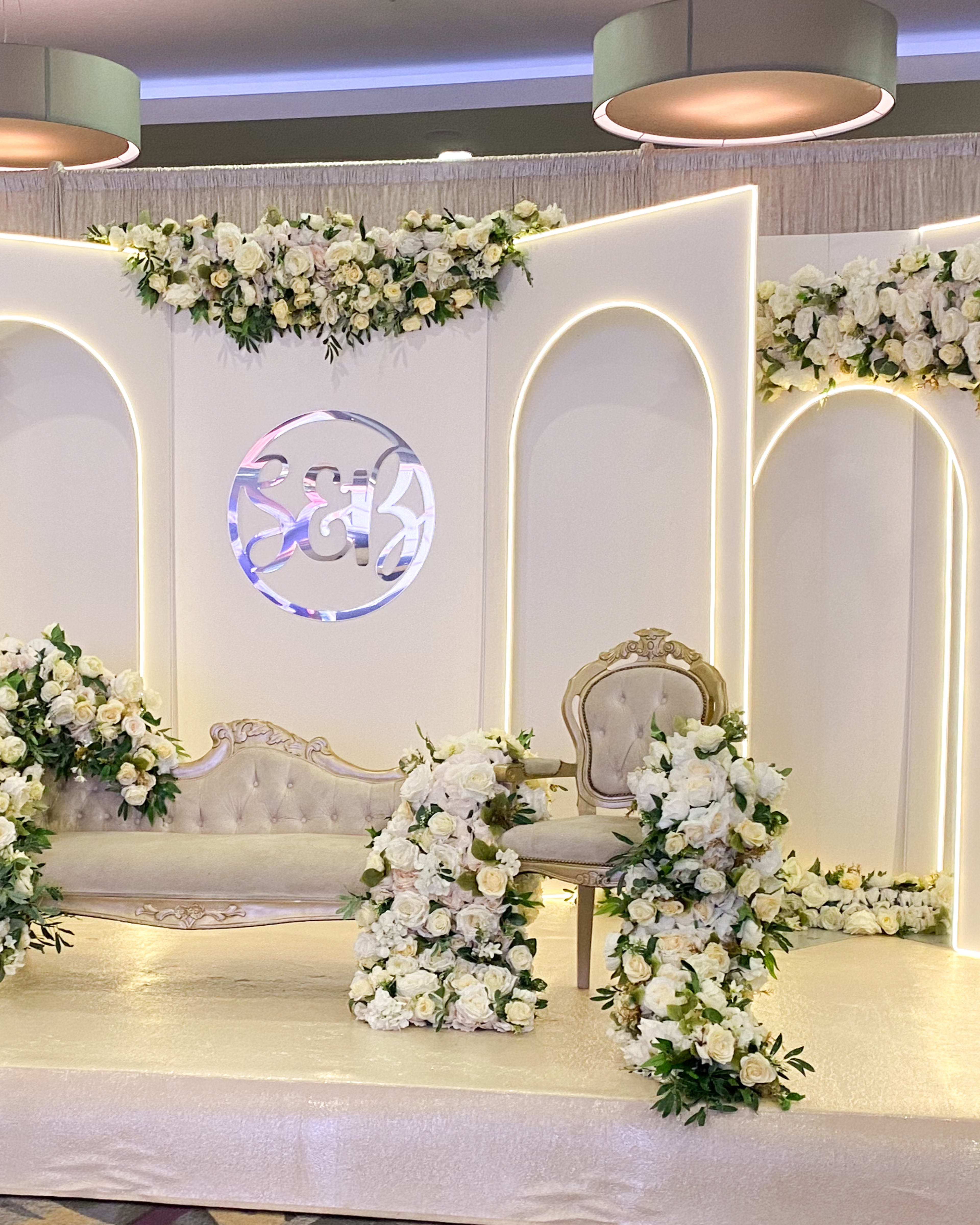 Asian wedding decor and stage styling London by Grand Affairs