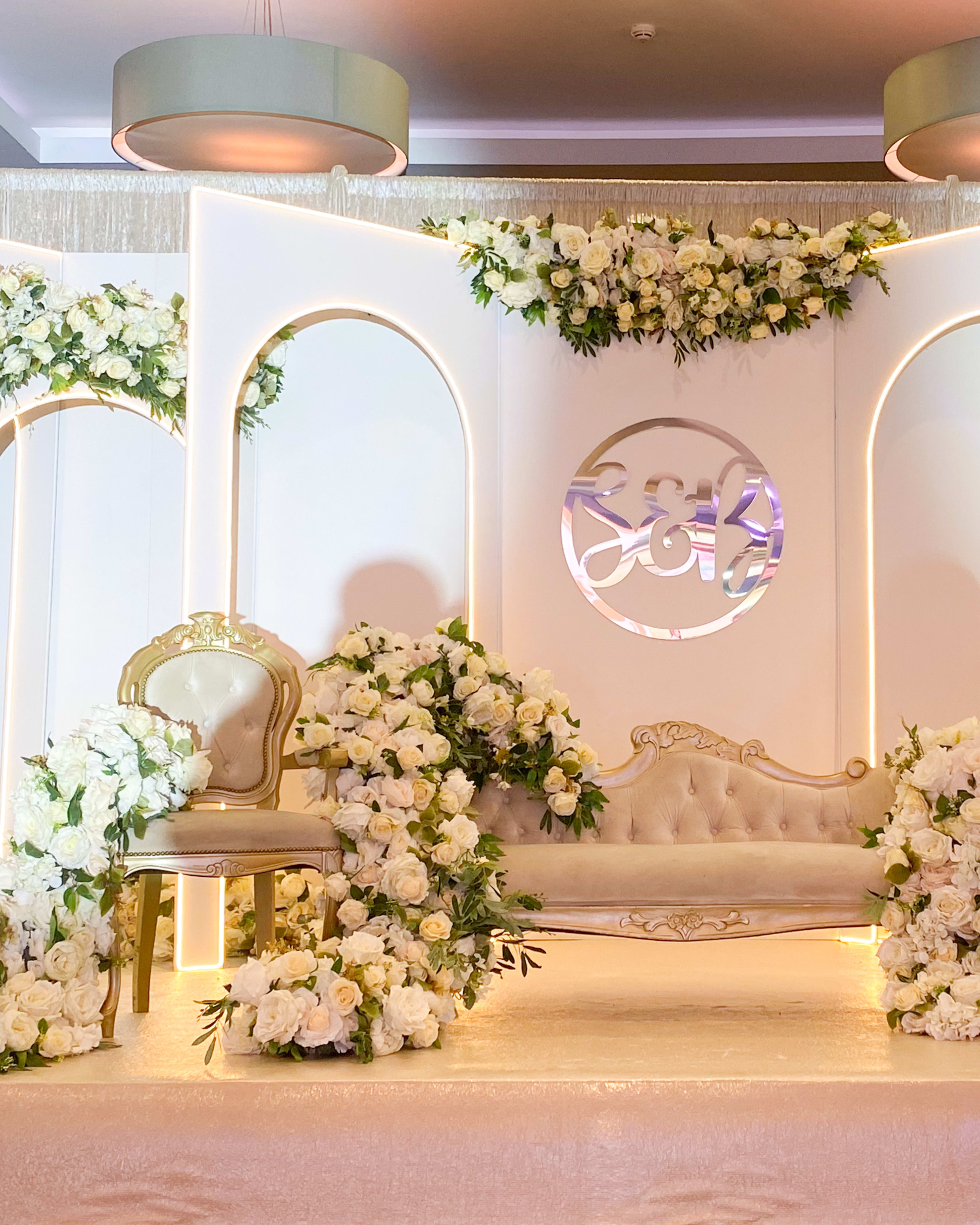 Asian wedding decor and stage styling London by Grand Affairs