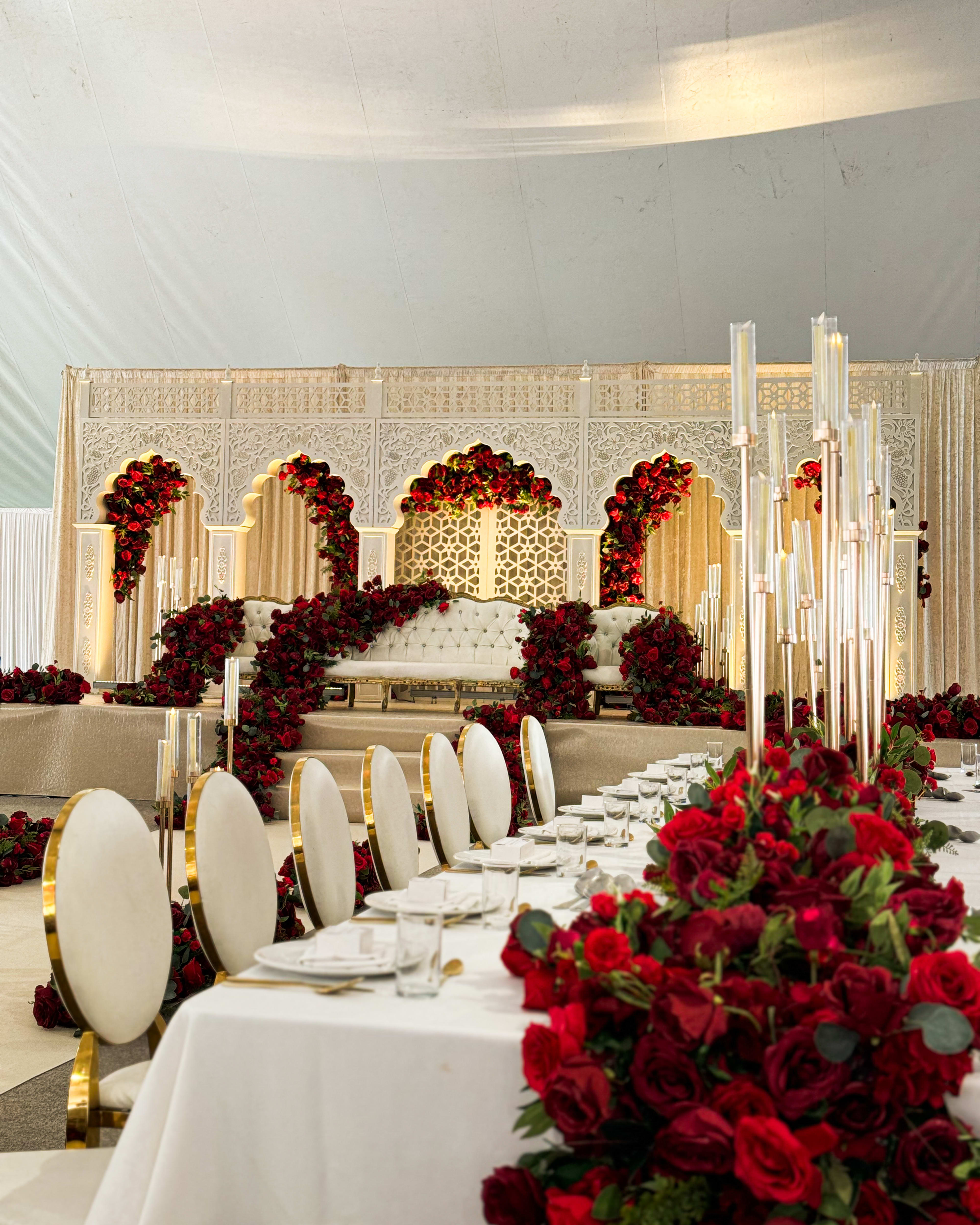 Asian wedding decor and stage styling London by Grand Affairs
