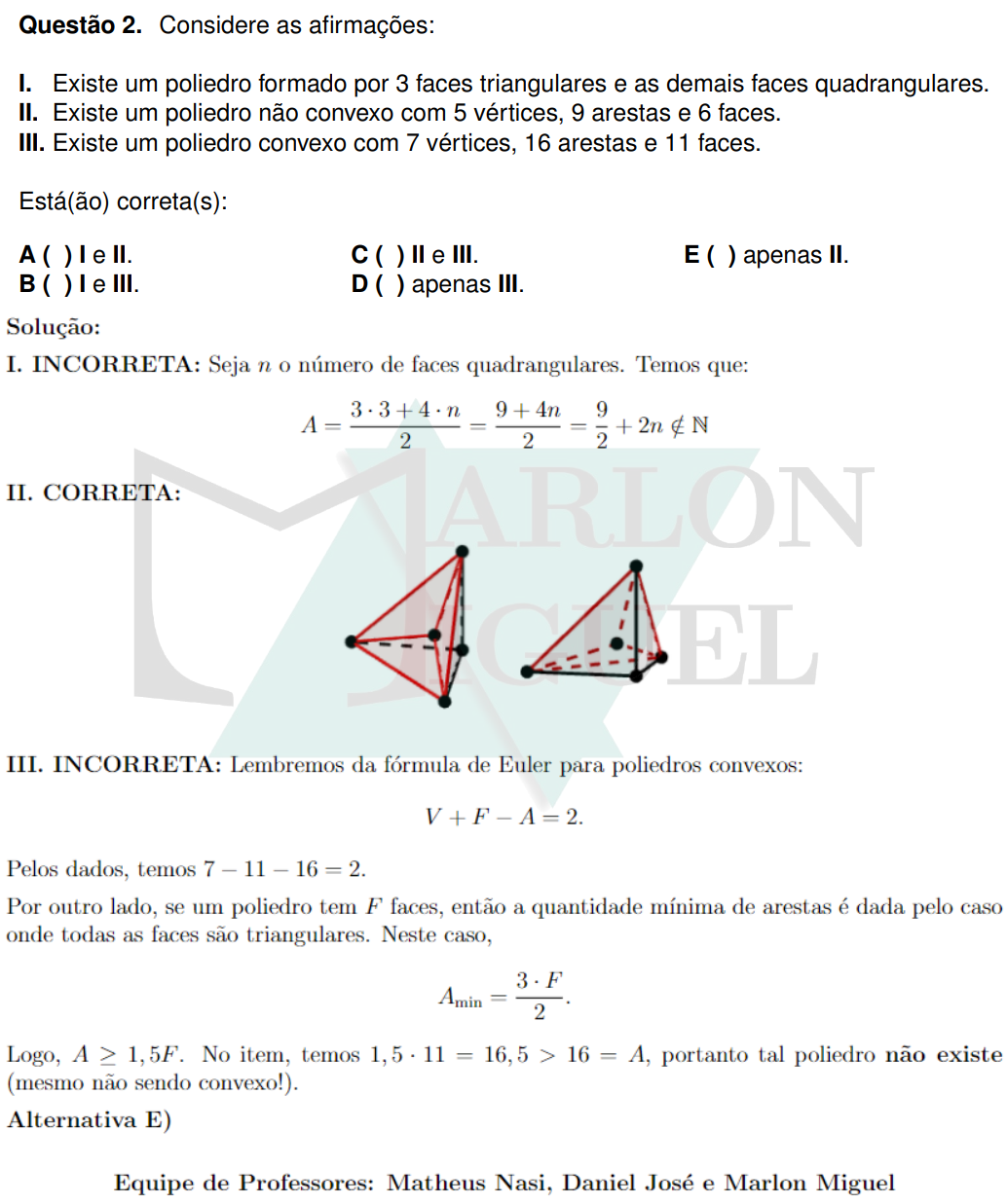 Solução da Questão 2
