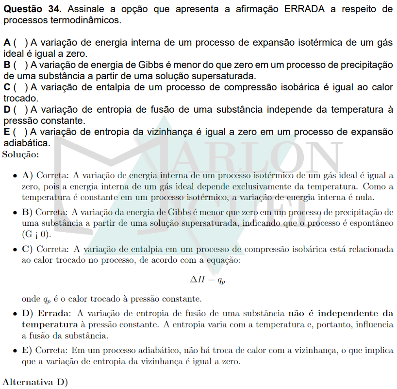 Solução da Questão 34